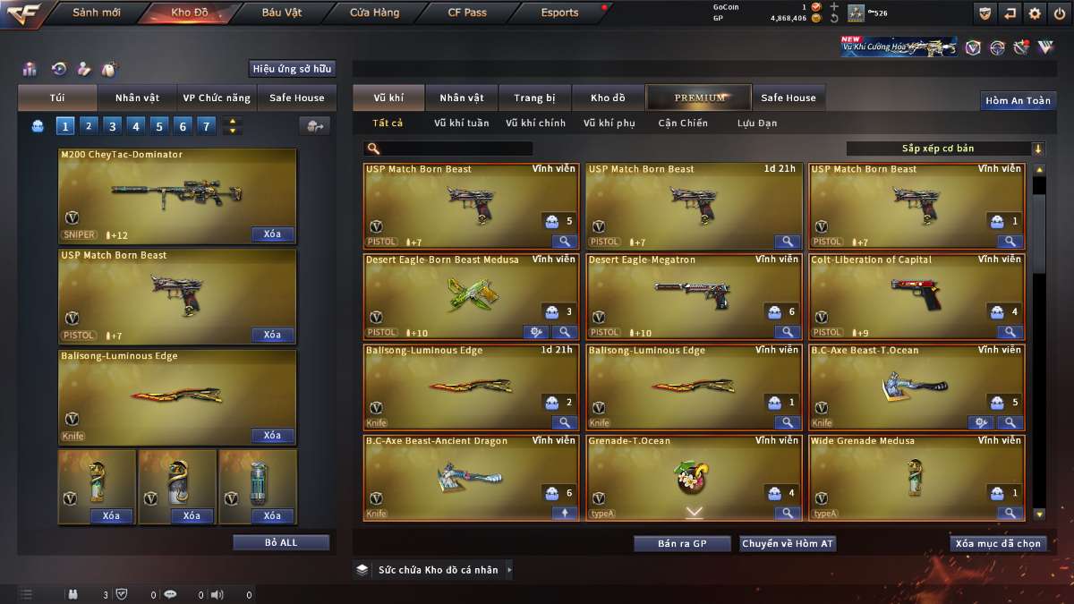 shop acc cf uy tin gia re